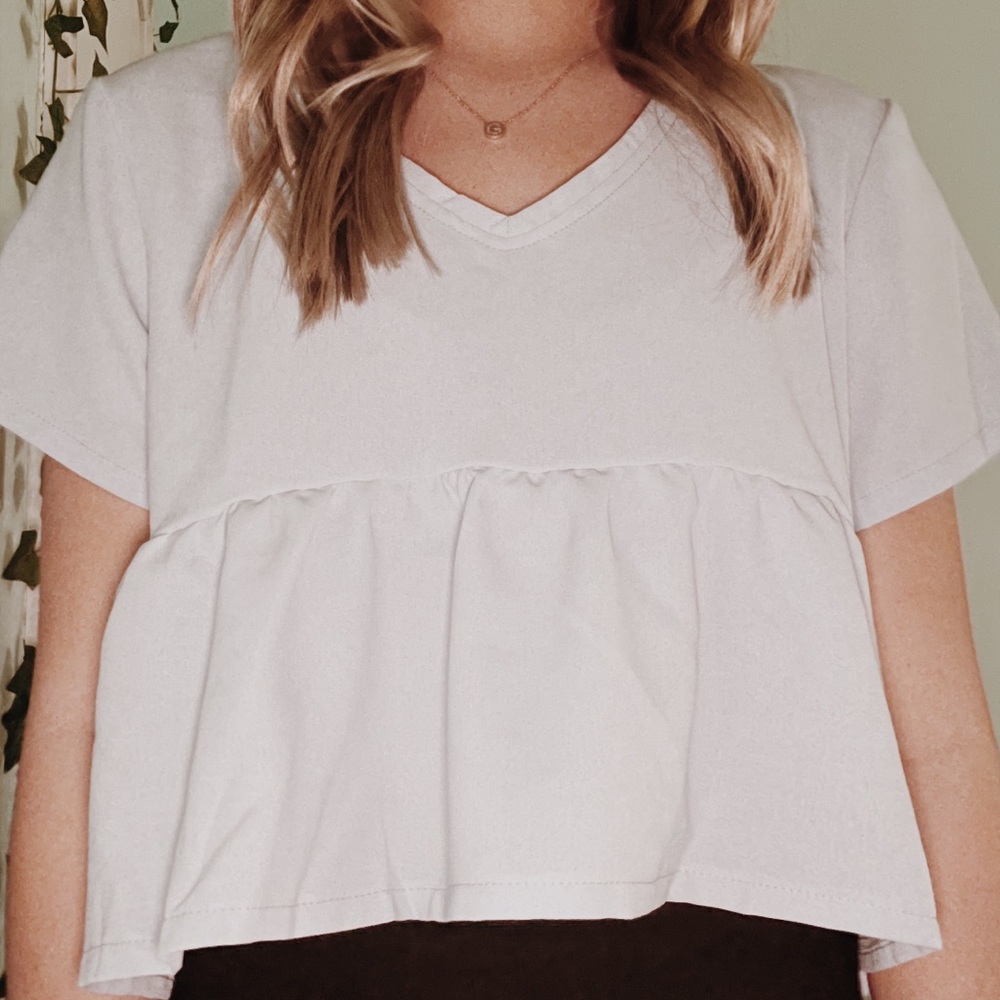 v-neck blouse